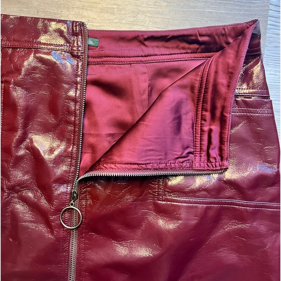 Wild Fable : faux leather zip mini skirt - Picture 6 of 10